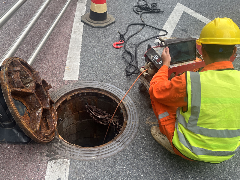 饭店市政管道内窥检测